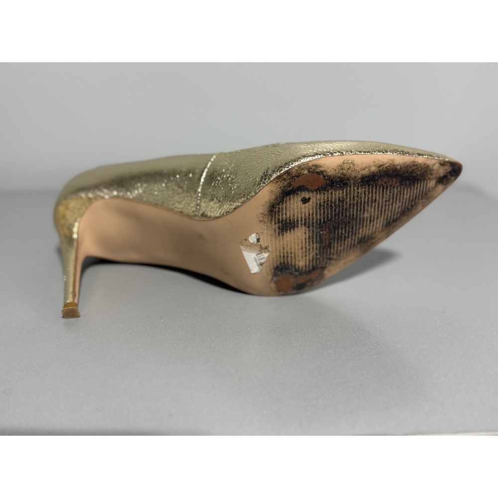 Steve Madden Luiza Gold Metallic Pointed Toe Stiletto Pumps Women's Size 8M - Picture 8 of 11